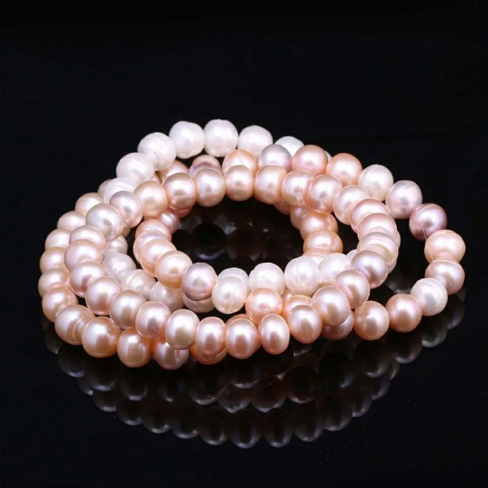 100% natural pearl elastic rope Bracelets